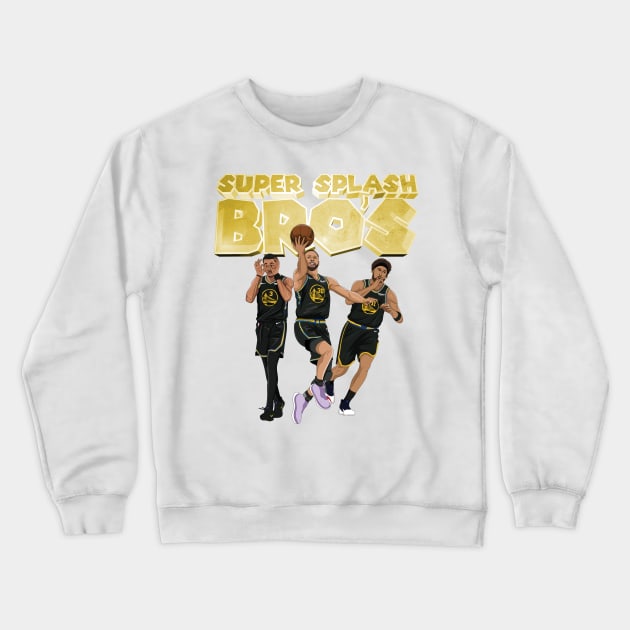 Super Splash Bros Crewneck Sweatshirt by xavierjfong